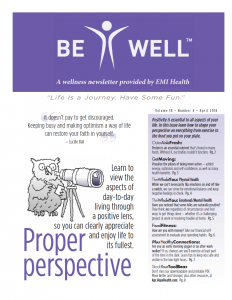 Be Well Flyer-April