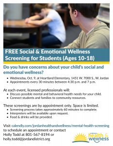 Free Social & Emotional Wellness Screening for Students