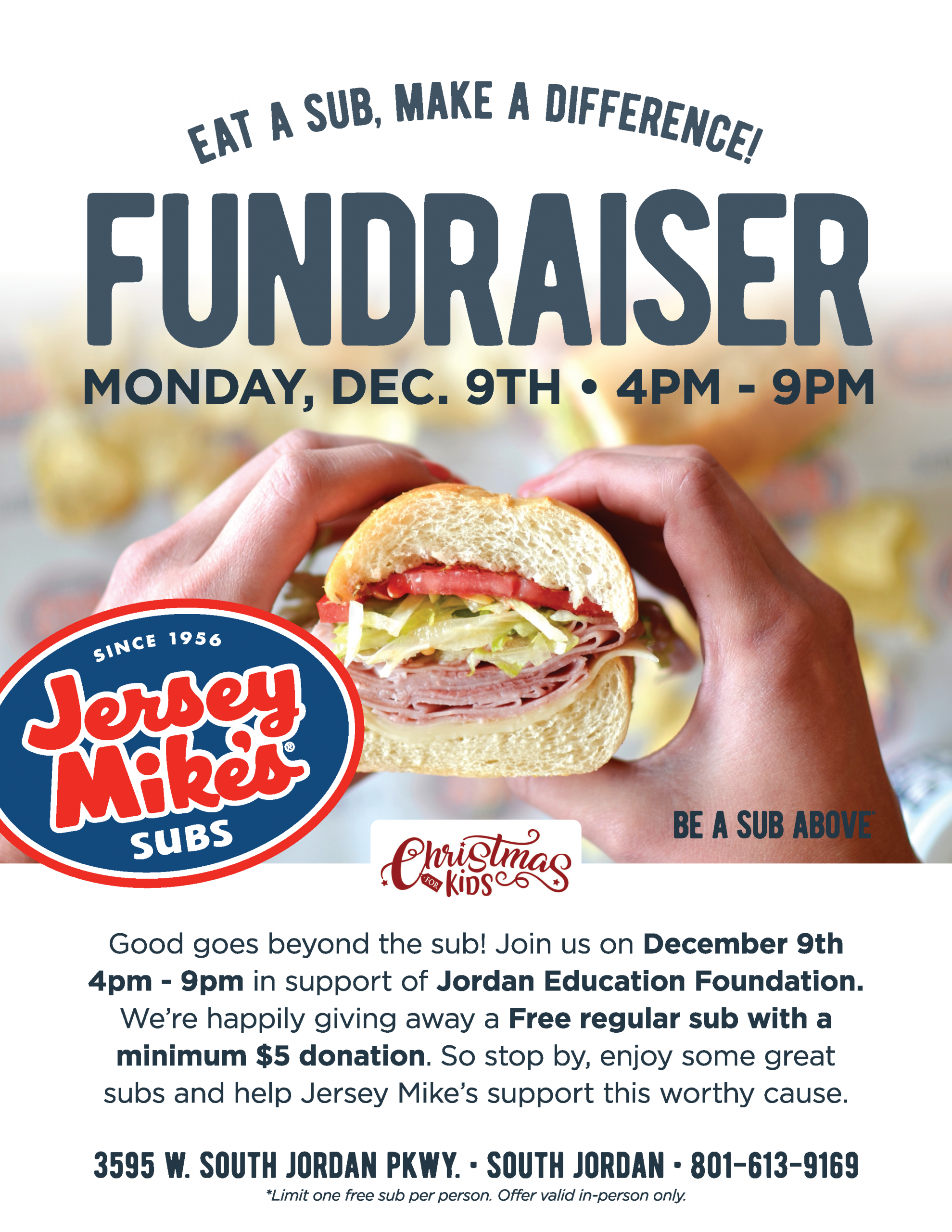Foundation Fundraiser with Jersey Mike's