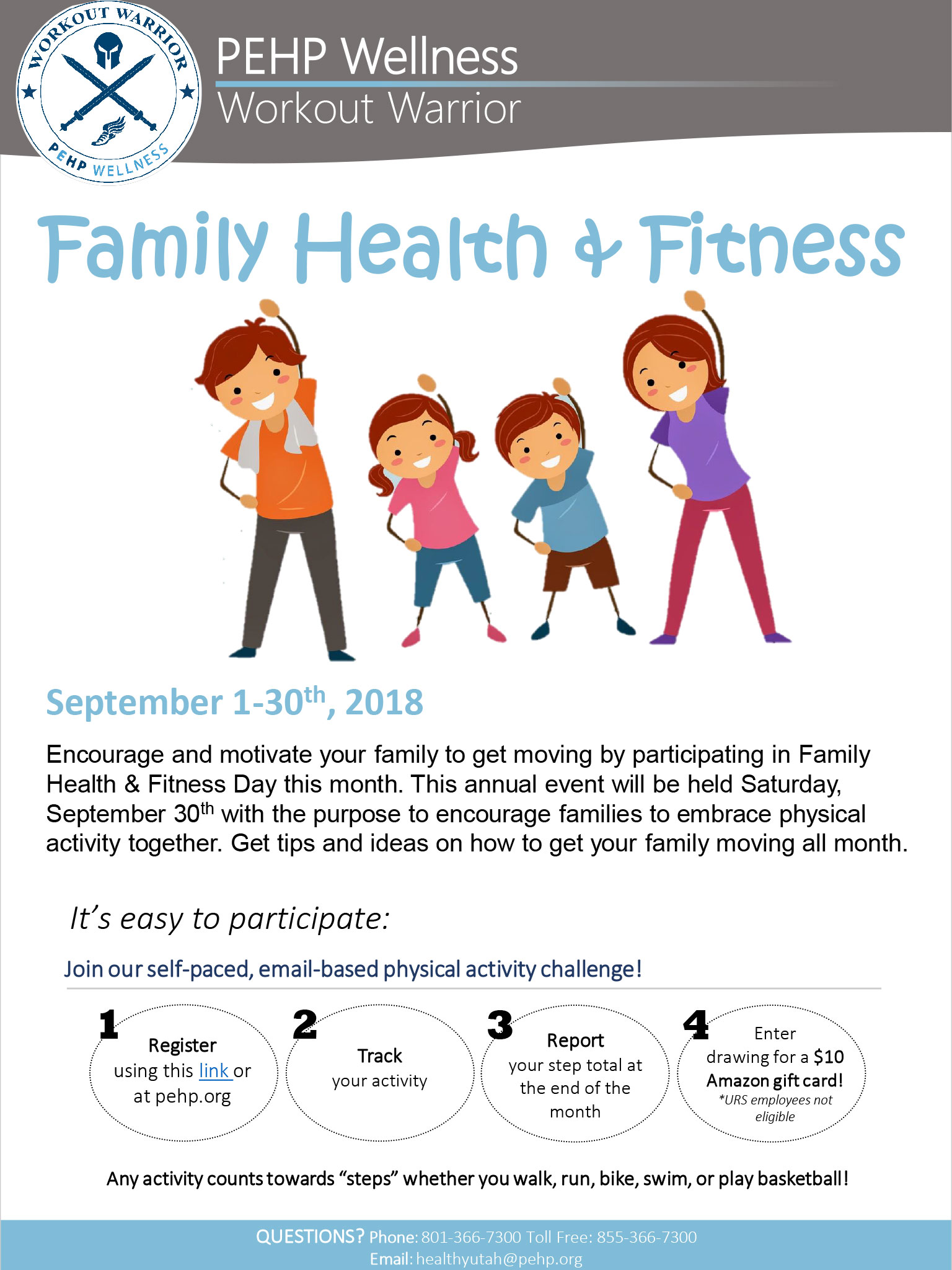 PEHP Wellness Workout Warrior Family Health & Fitness
