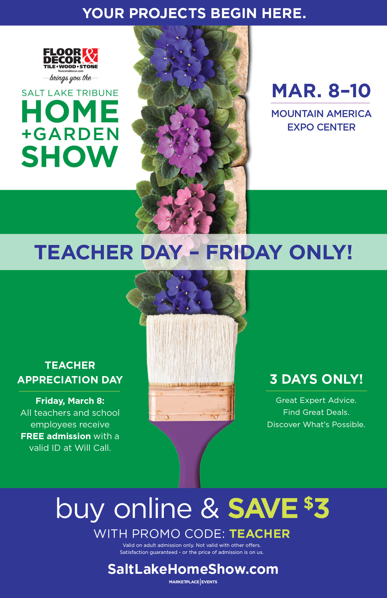 Your Projects Begin Here | Teacher Day - Friday Only!