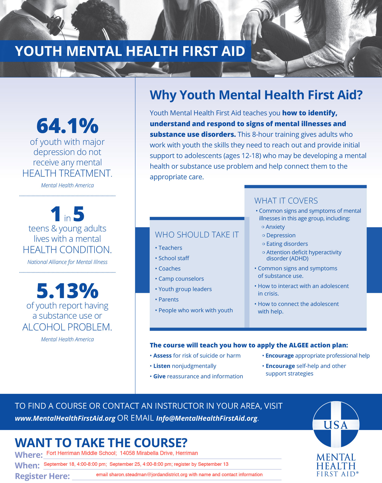 Youth Mental First Aid Course Information