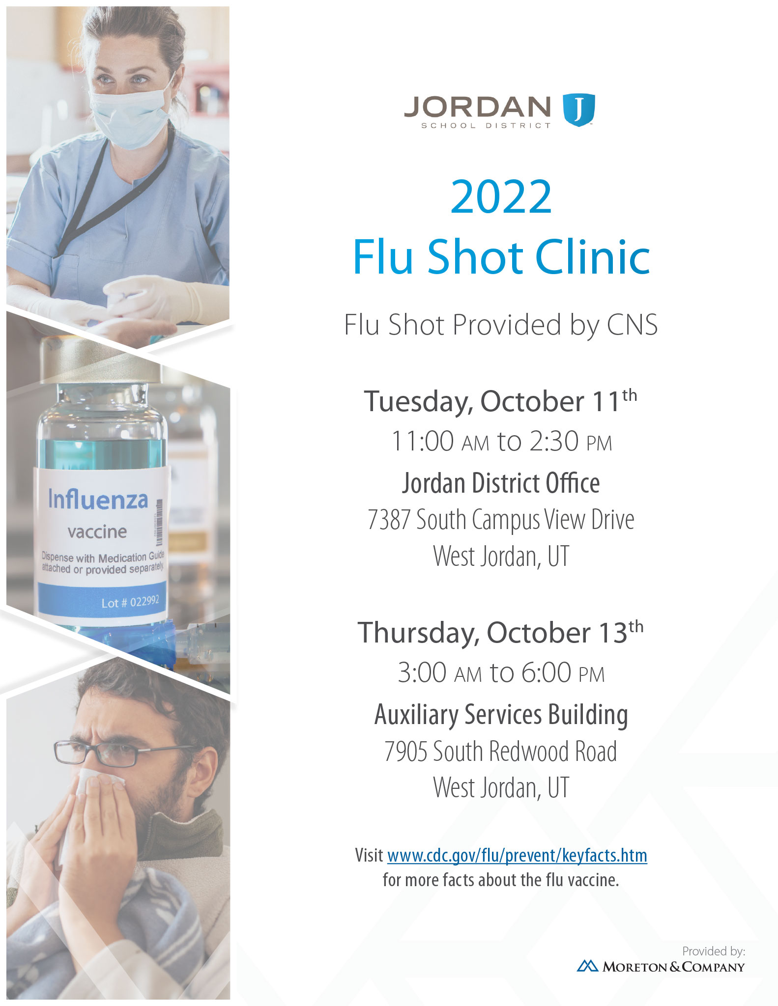 2022 Flu Shot Clinic Flyer