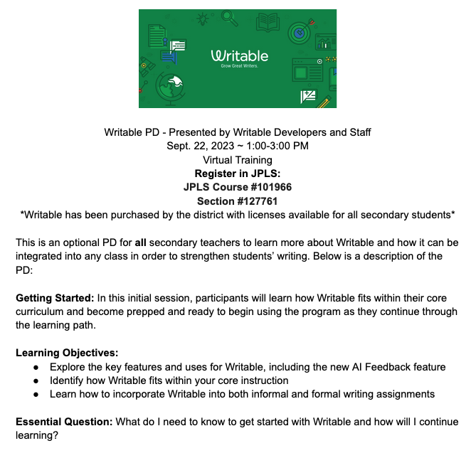 Writeable PD Flyer