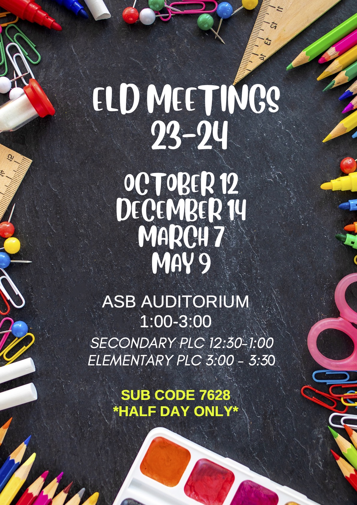 Dec. 2023 ELD Meeting Flyer