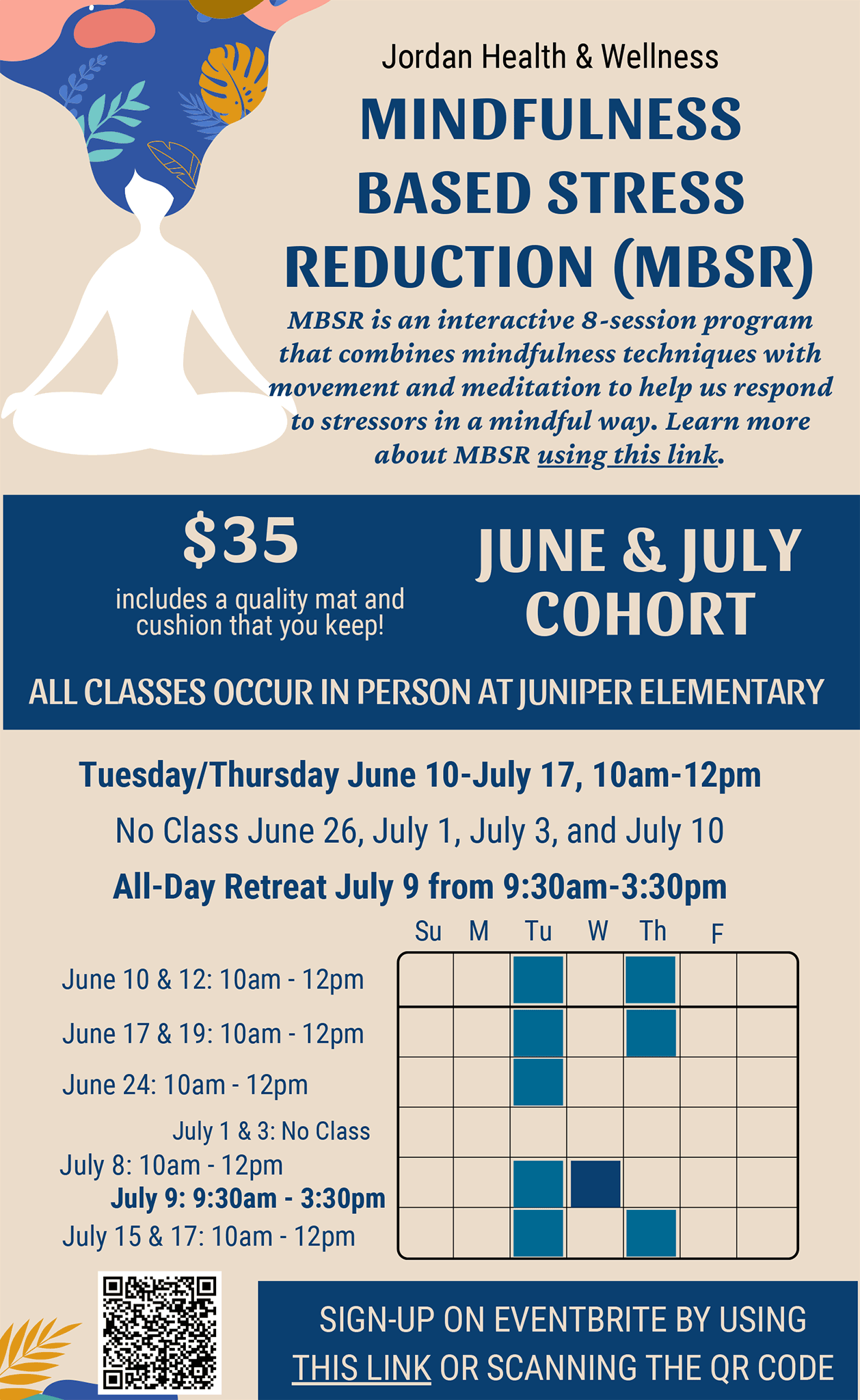 Mindfulness Based Stress Reduction Cohort Flyer