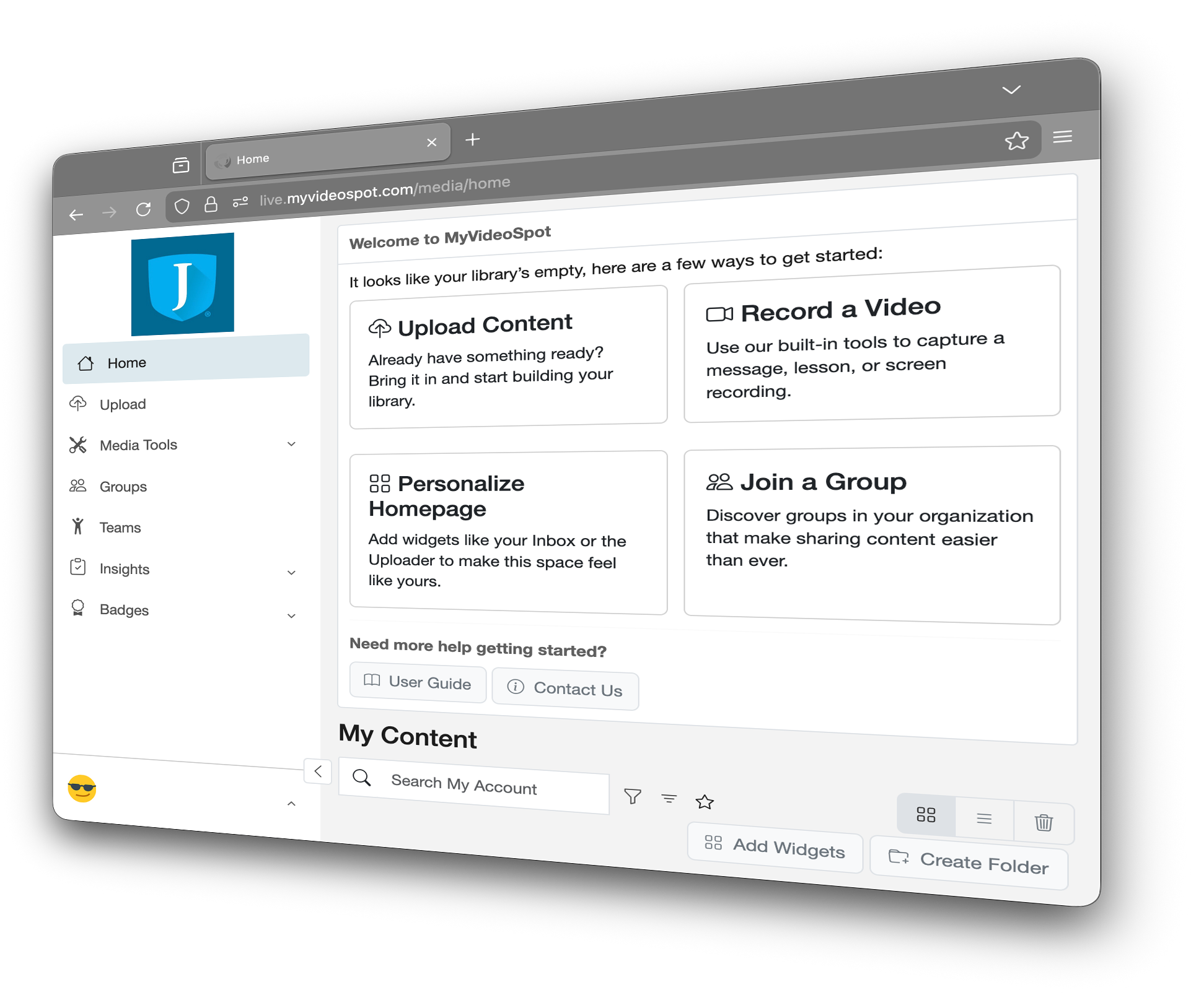 MyVideoSpot Home Page