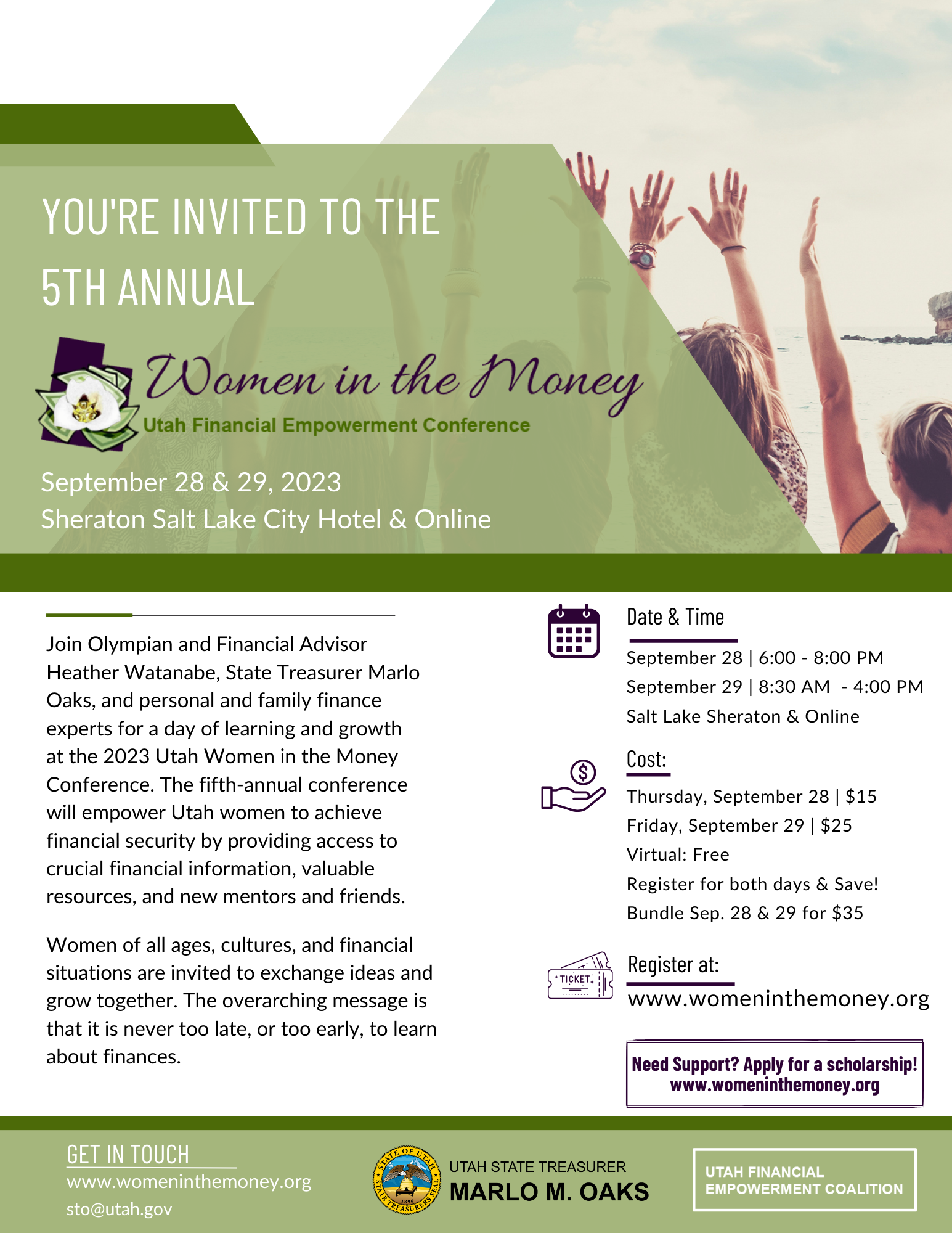 5th Annual Women In the Money Conference Flyer