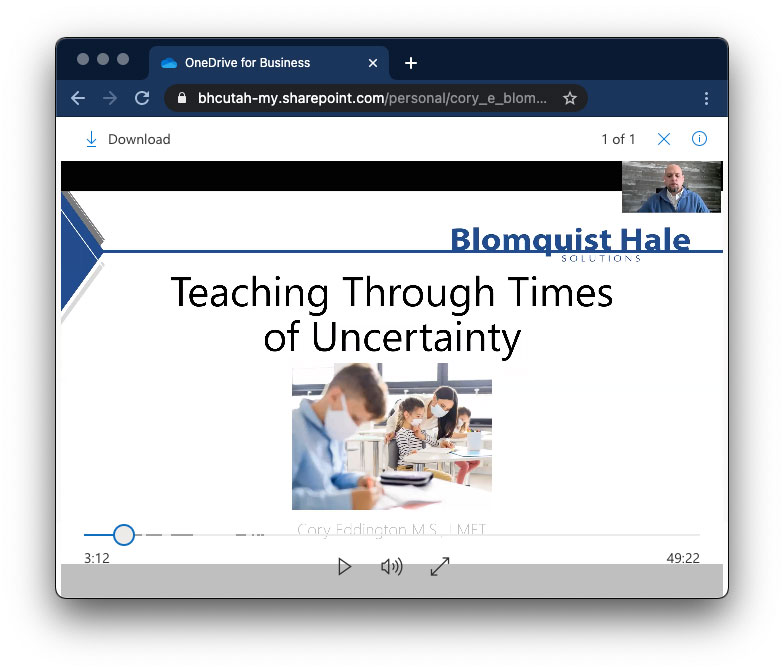 Uncertainty Video Presentation