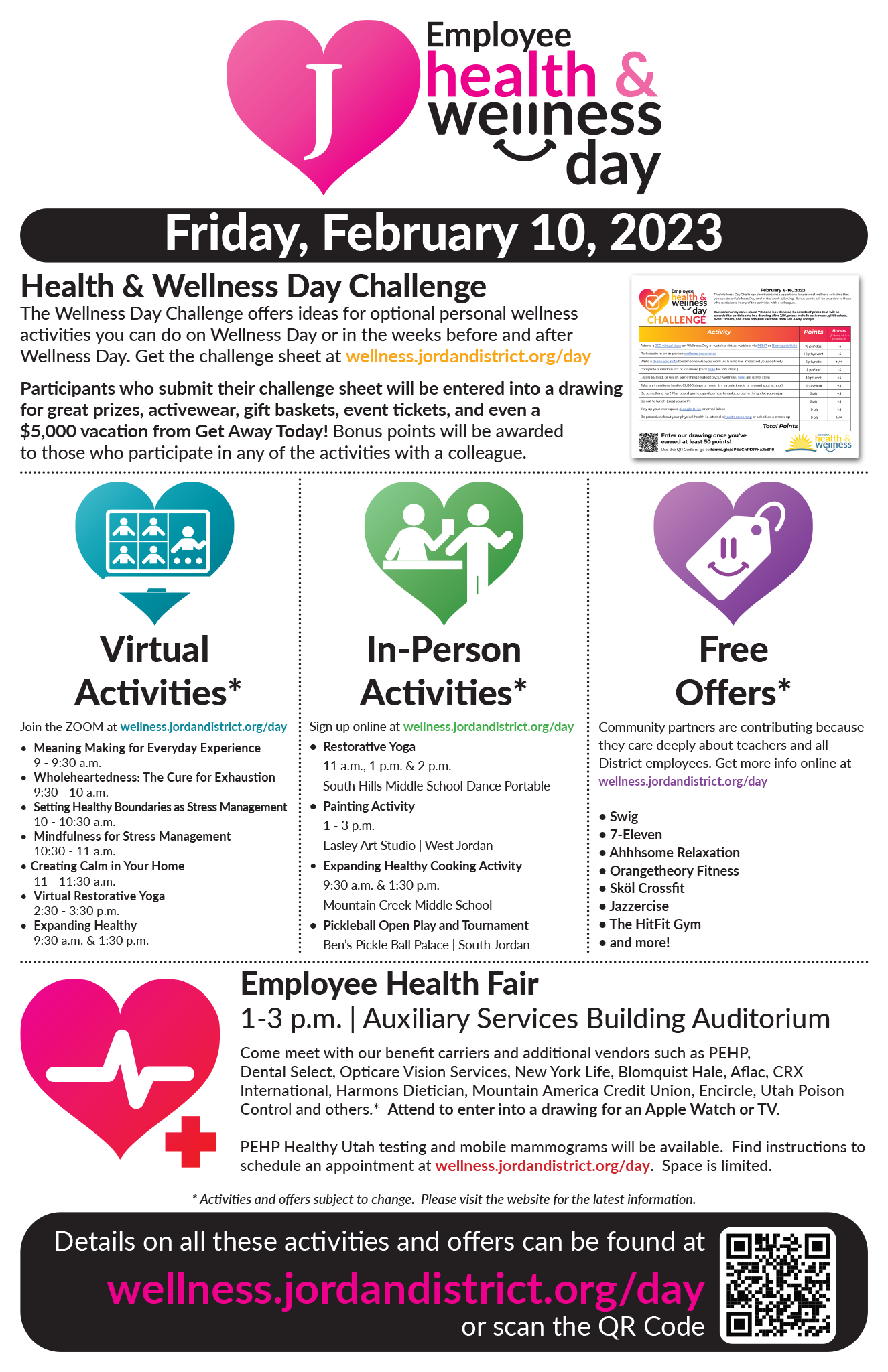 2023 Employee Health & Wellness Day Poster