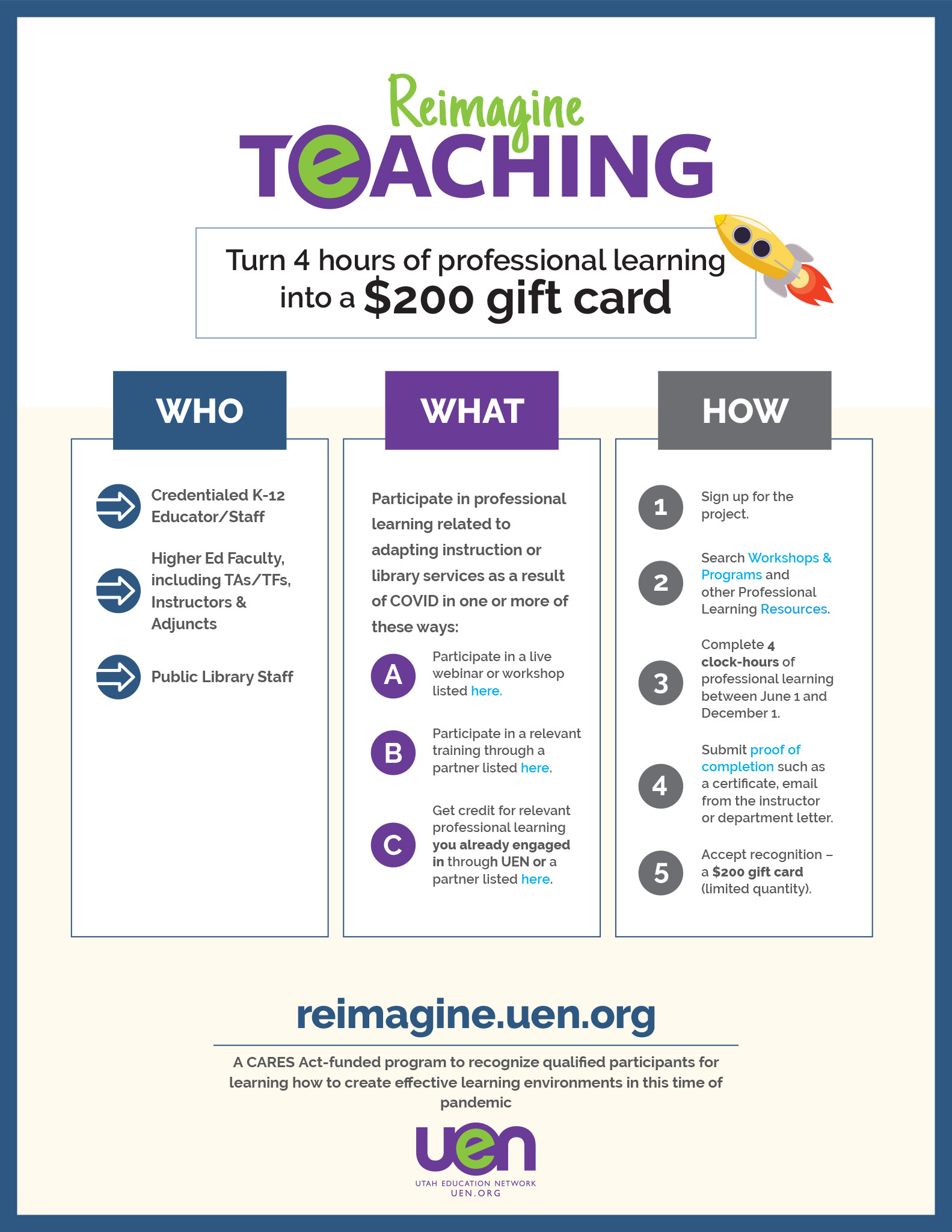 Reimagine Teaching Flyer