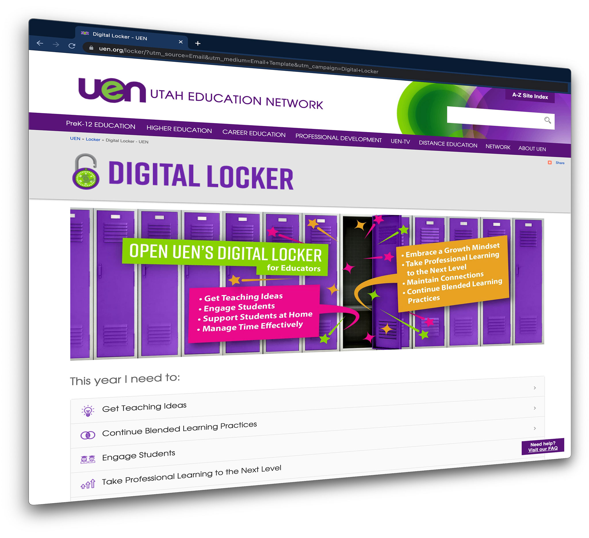 UEN Digital Locker Website